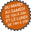 Horaires d'ouverture